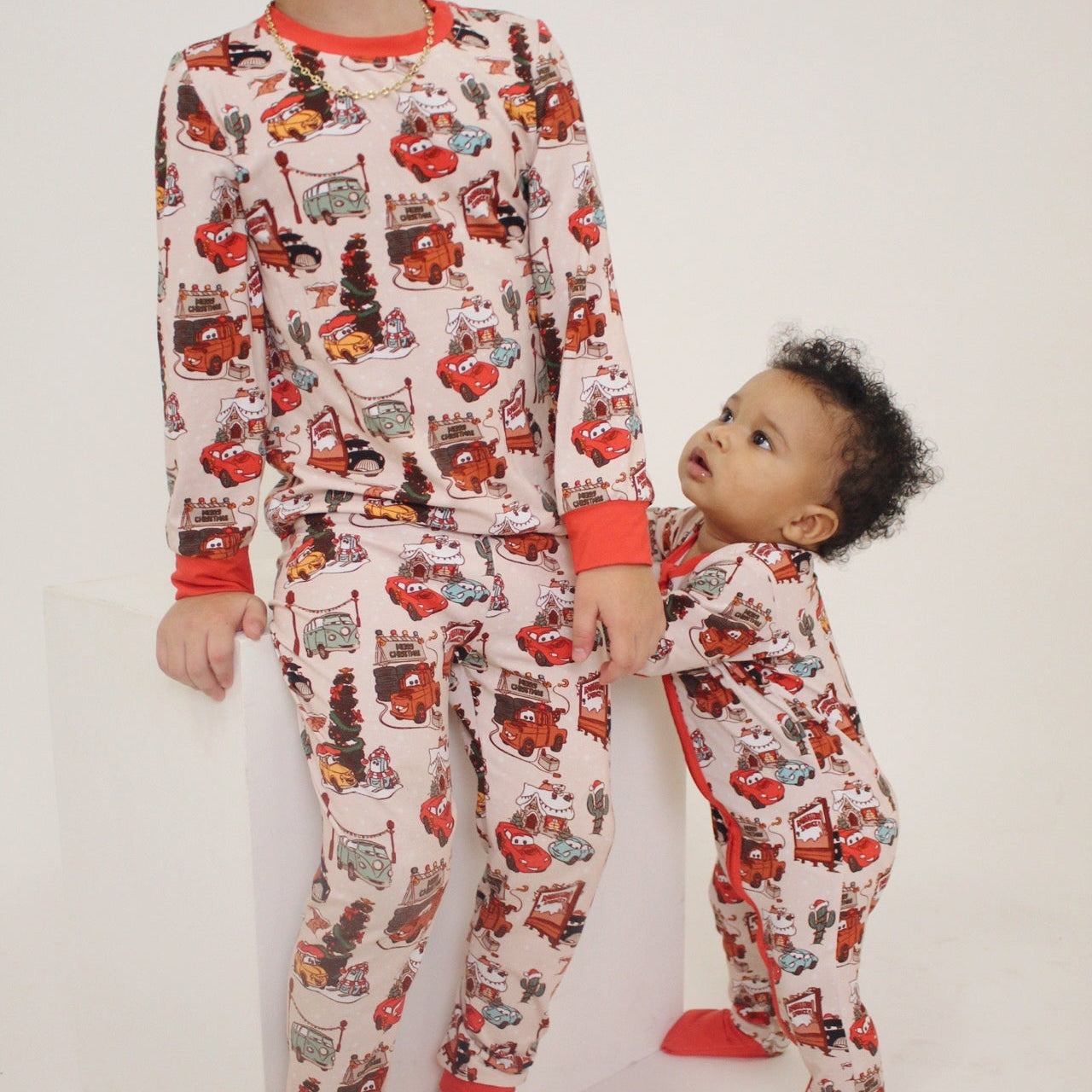 Christmas Cars Bamboo Set