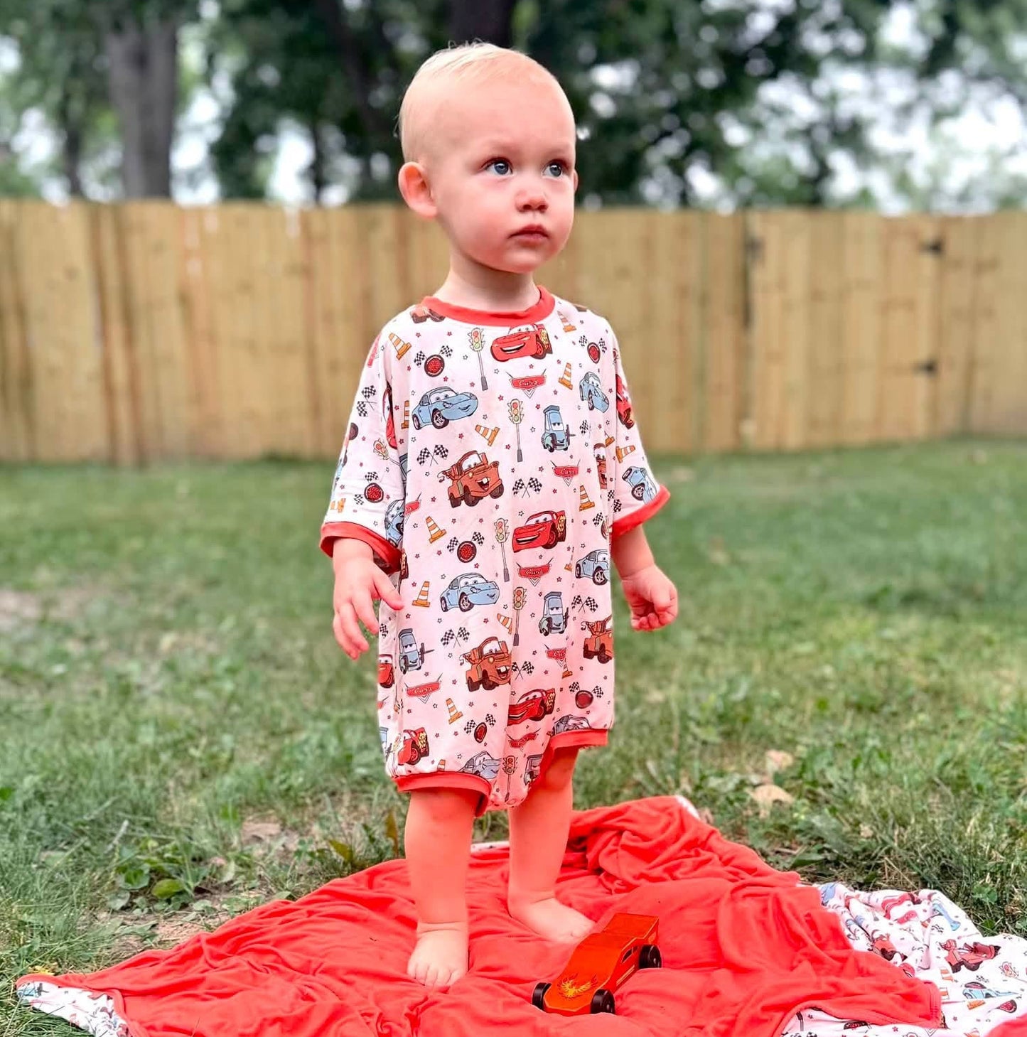 Radiator Springs Oversized Bubble Romper