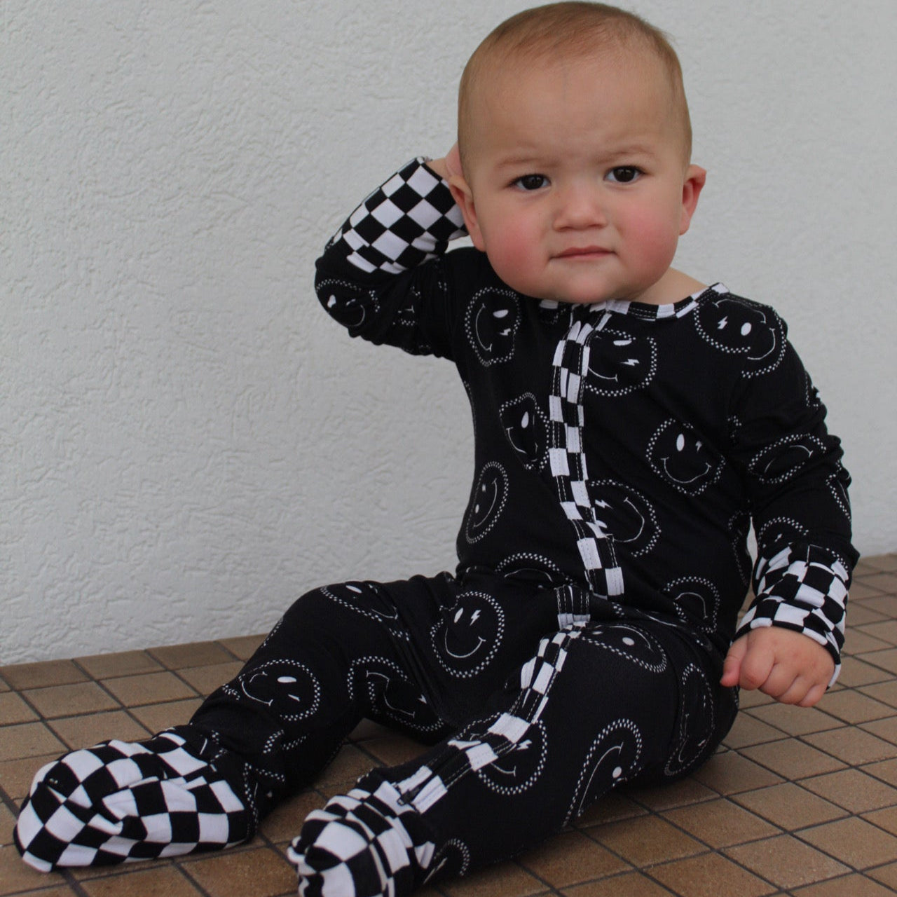 Static Smiles Bamboo Sleeper