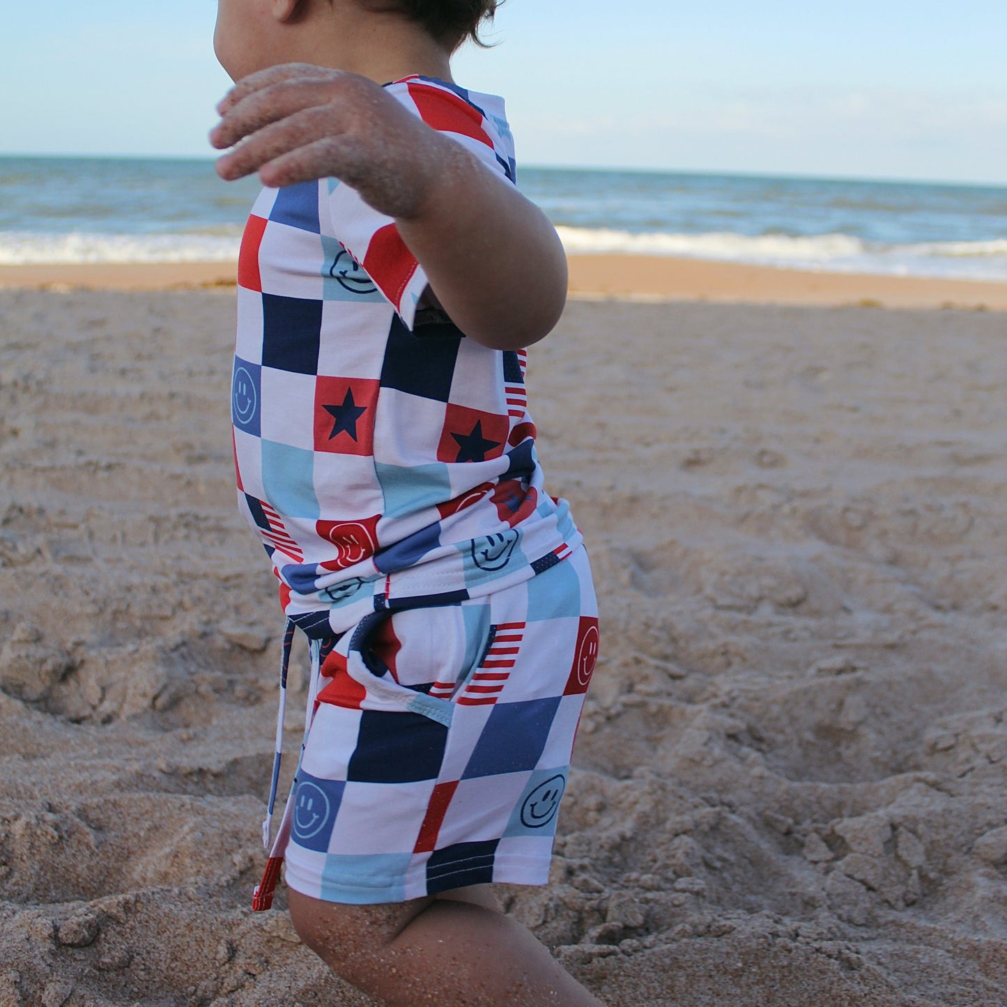 USA Checkered Daywear Set