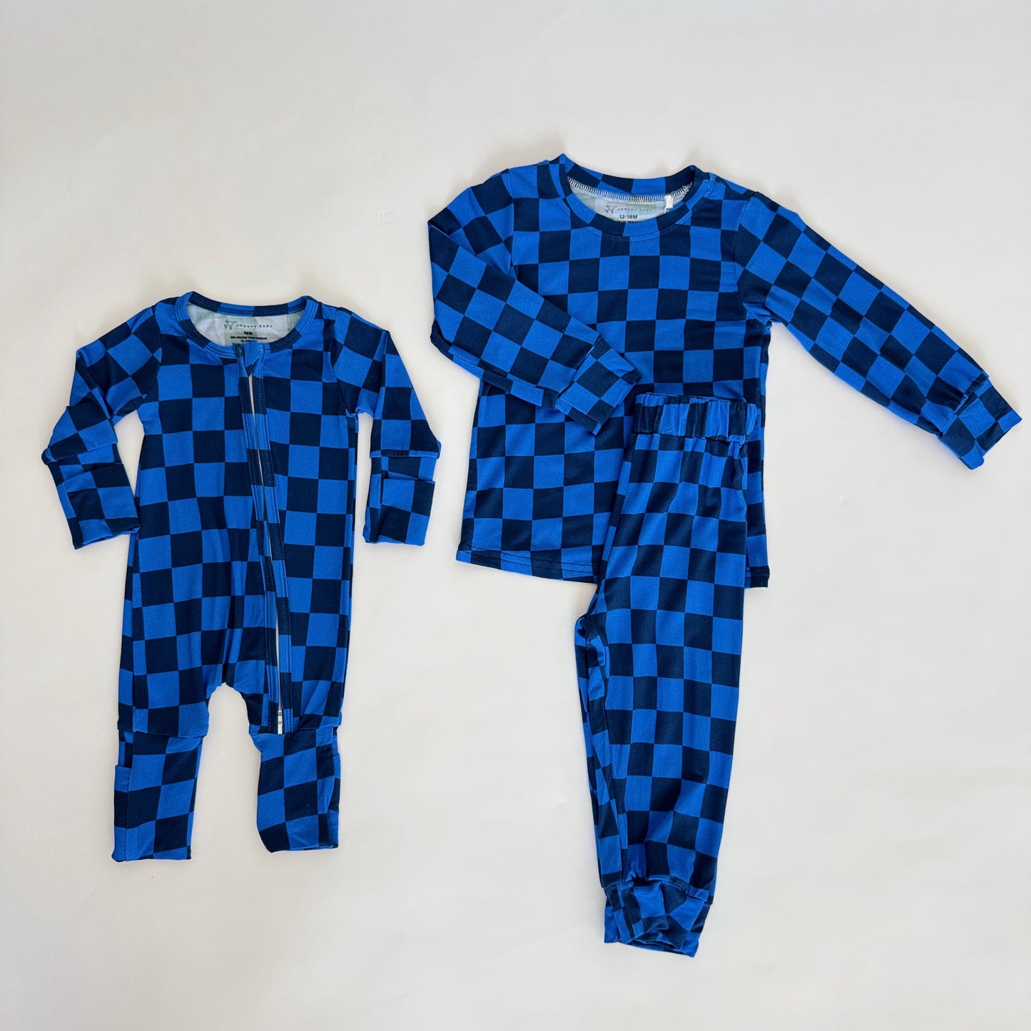 Blue Checkered Bamboo Sleeper