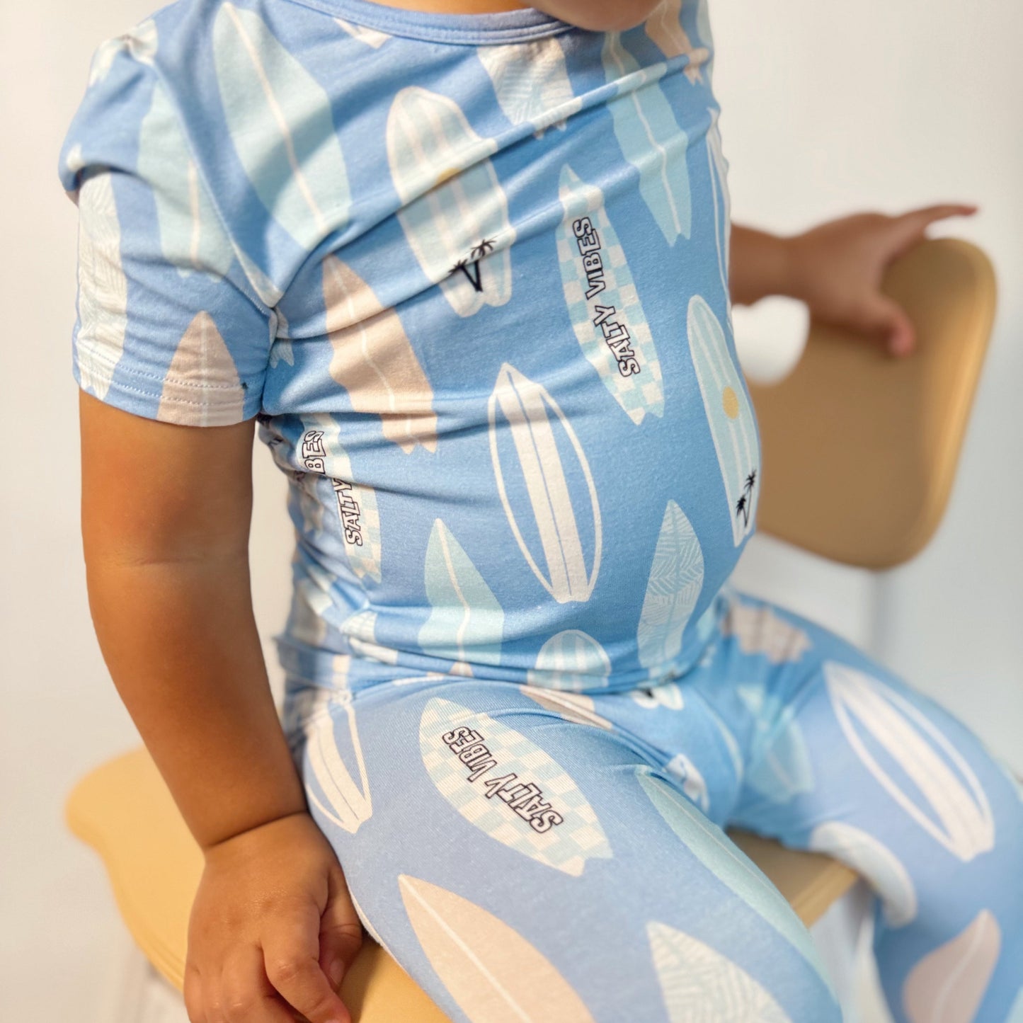 Salty Vibes Bamboo Short-Sleeve Set