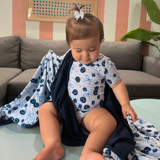 Blueberry Daze Bamboo Blanket
