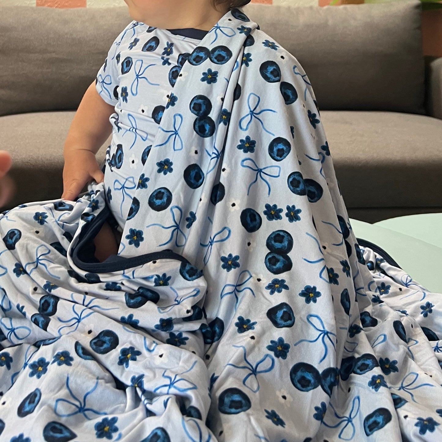 Blueberry Daze Bamboo Blanket