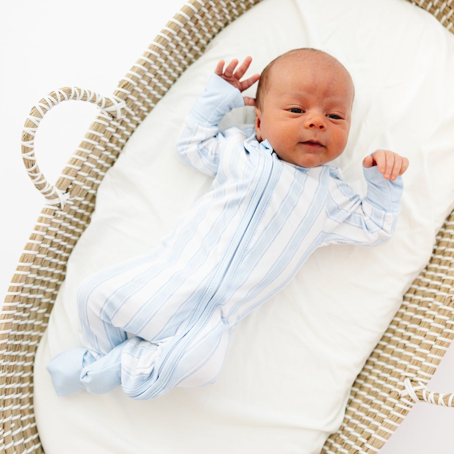Watercolor Stripes Bamboo Sleeper