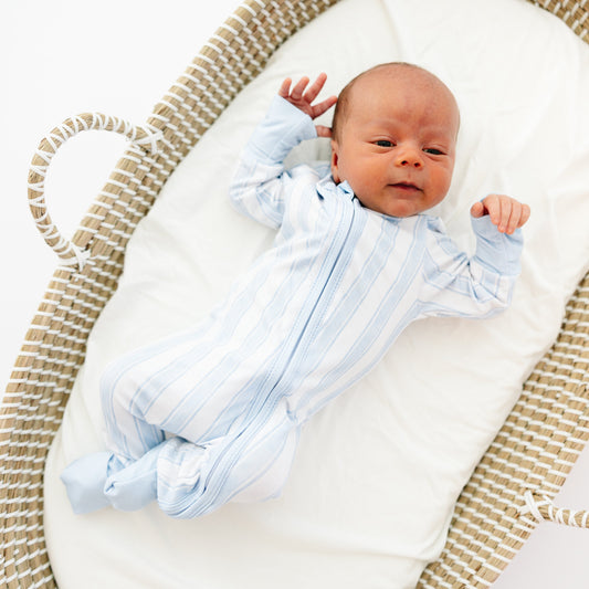 Watercolor Stripes Bamboo Sleeper