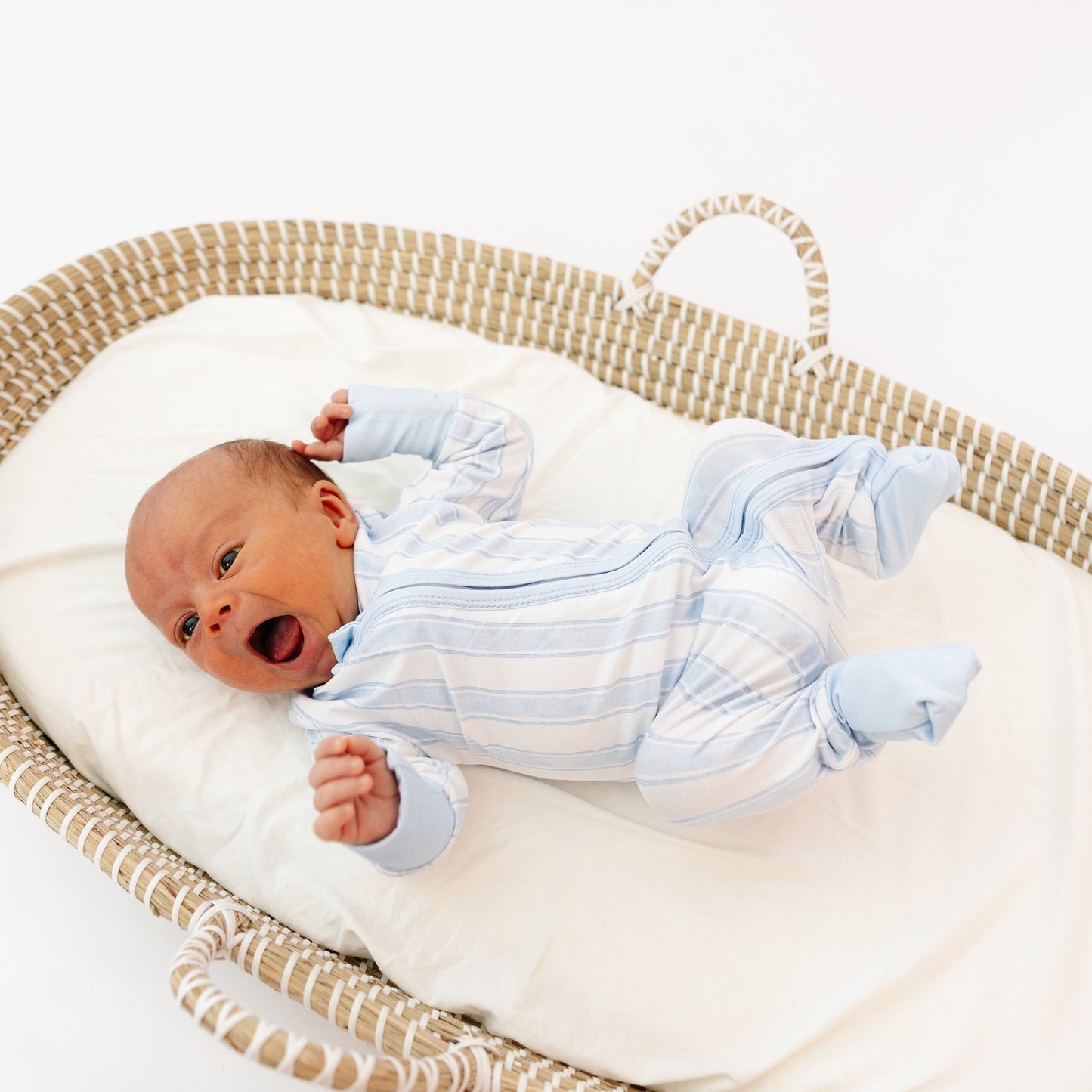 Watercolor Stripes Bamboo Sleeper