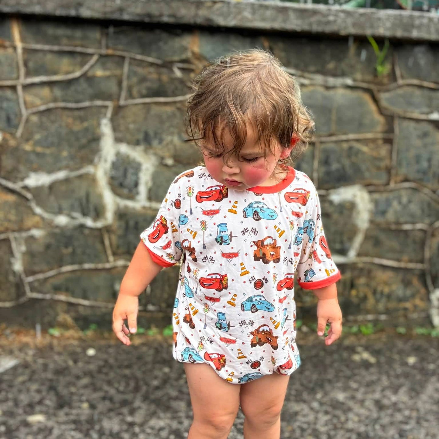 Radiator Springs Oversized Bubble Romper