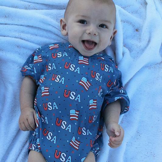 USA Bubble Romper